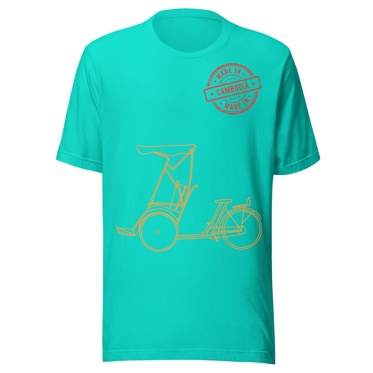 Cambodia Traditional Cyclo Pedicab Graphic T-Shirt | ASEAN Travel Series (Edition II) by Passport Outfitters