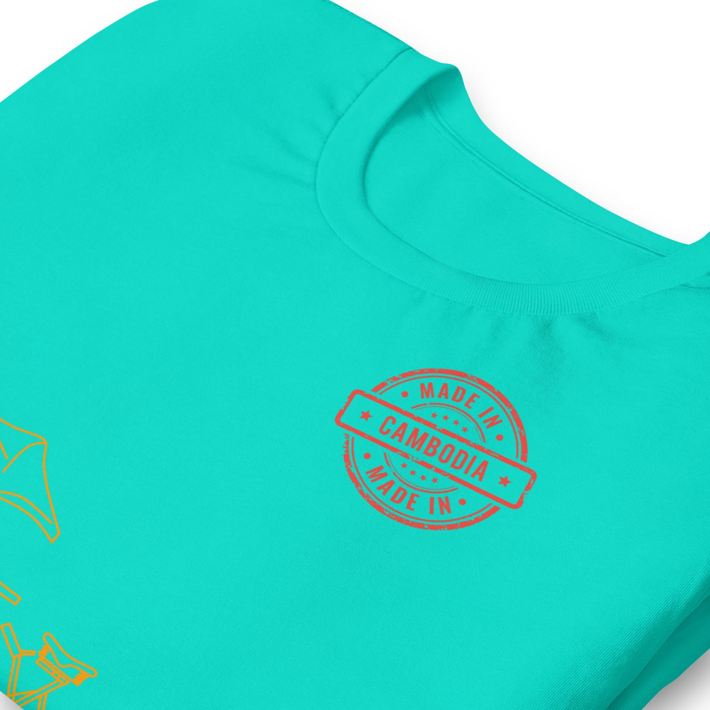 Cambodia Cyclo Rickshaw Vintage Line Art T-Shirt | ASEAN Travel Series by Passport Outfitters