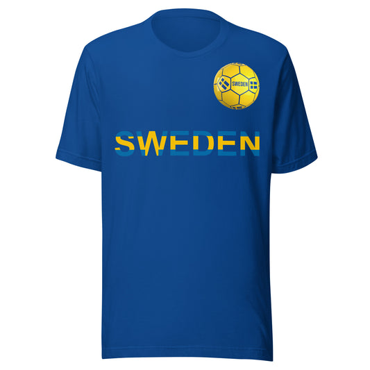 Sweden Soccer Fan T-Shirt – Blågult Unisex Tee by Passport Outfitters