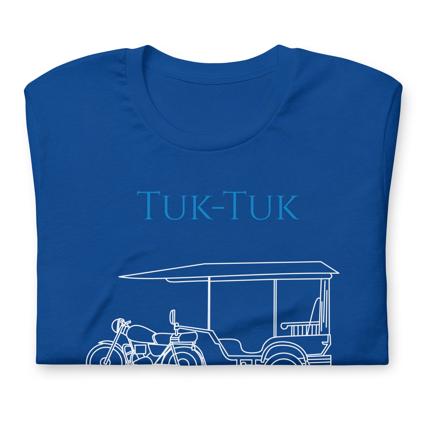 Tuk-Tuk Travel Tee – Royal Blue & White Edition by Passport Outfitters