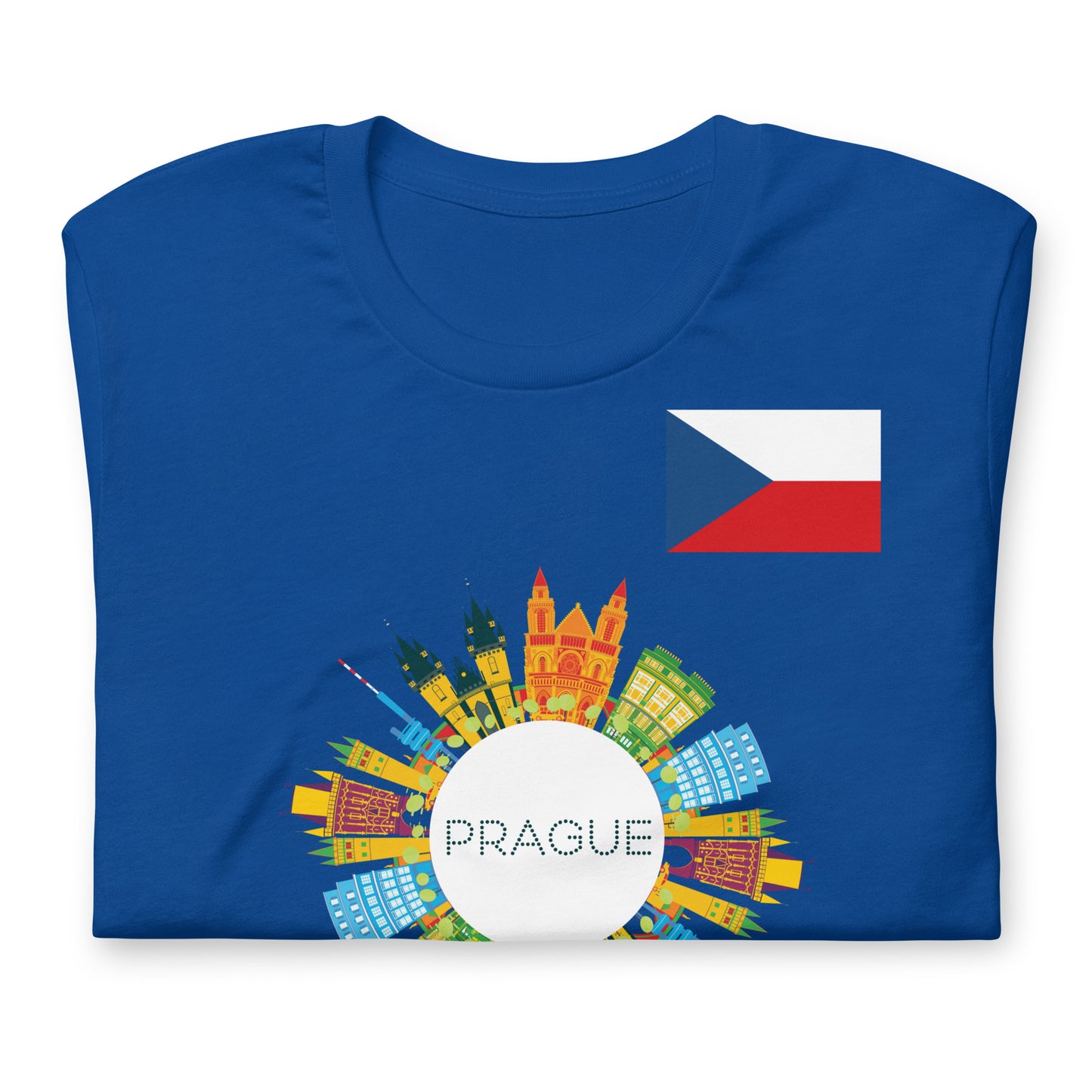 Prague Czech Republic Skyline Graphic T-Shirt | Travel Apparel by Passport Outfitters
