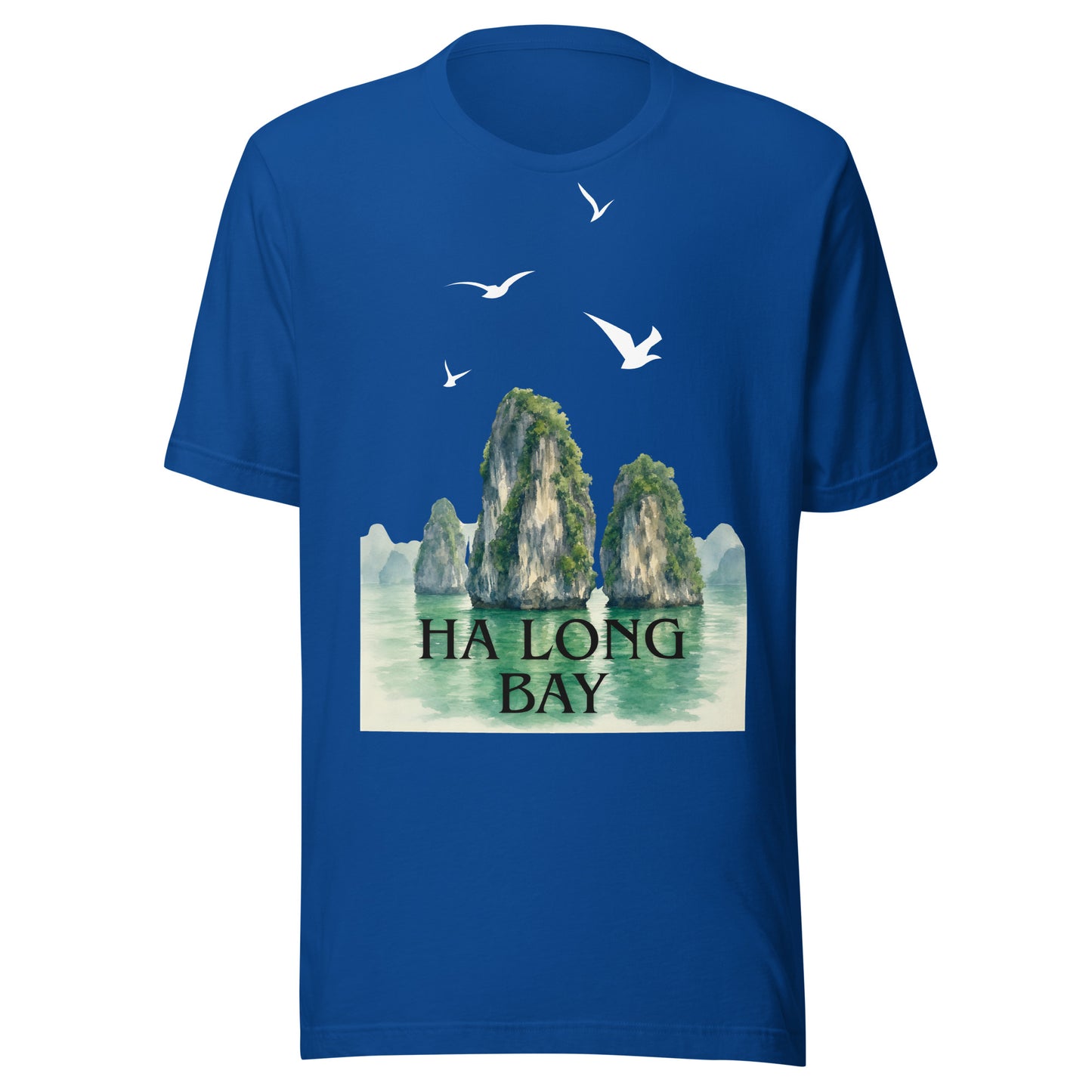 Ha Long Bay Vietnam Watercolor Limestone Karsts T-Shirt | Travel Apparel by Passport Outfitters