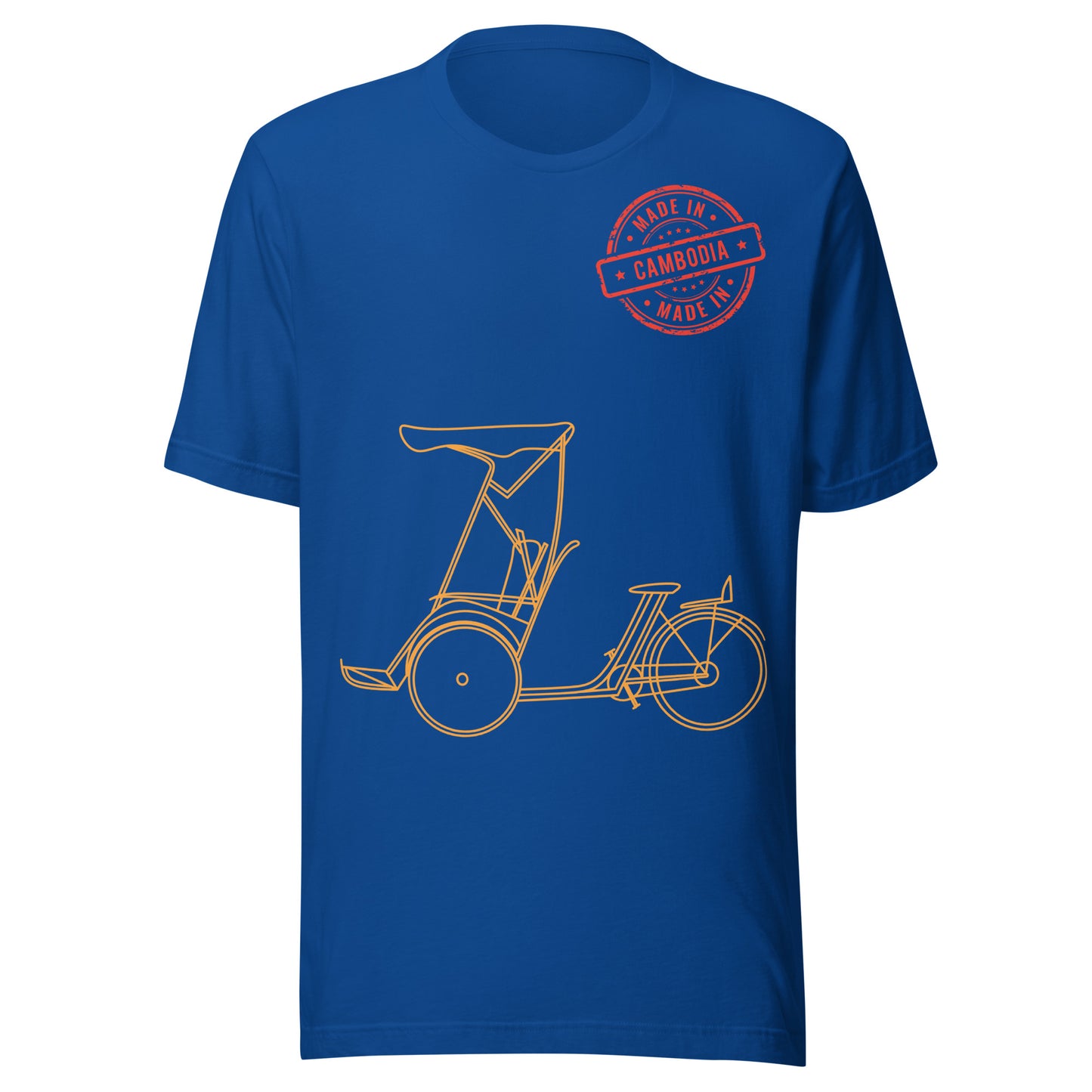 Cambodia Traditional Cyclo Pedicab Graphic T-Shirt | ASEAN Travel Series (Edition II) by Passport Outfitters