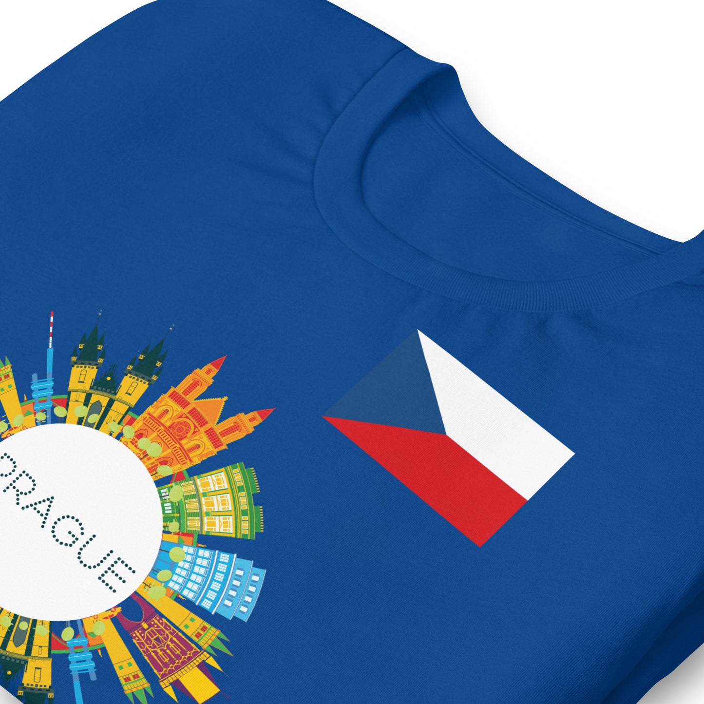 Prague Czech Republic Skyline Graphic T-Shirt | Travel Apparel by Passport Outfitters