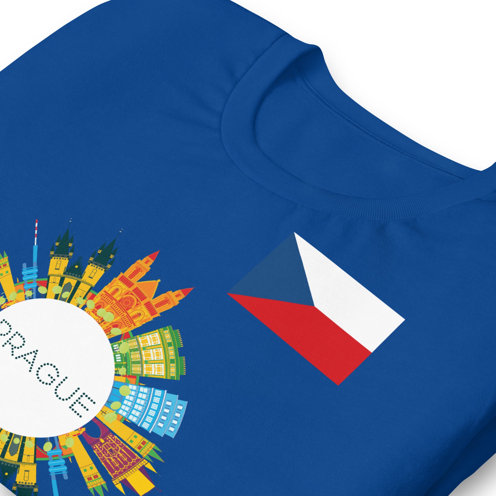 Prague Czech Republic Skyline Graphic T-Shirt | Travel Apparel by Passport Outfitters
