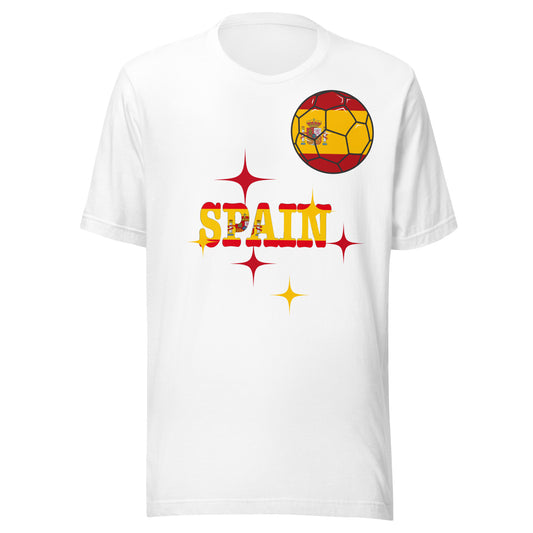Spain Soccer Fan T-Shirt -Spanish Football Graphic Top by Passport Outfitters