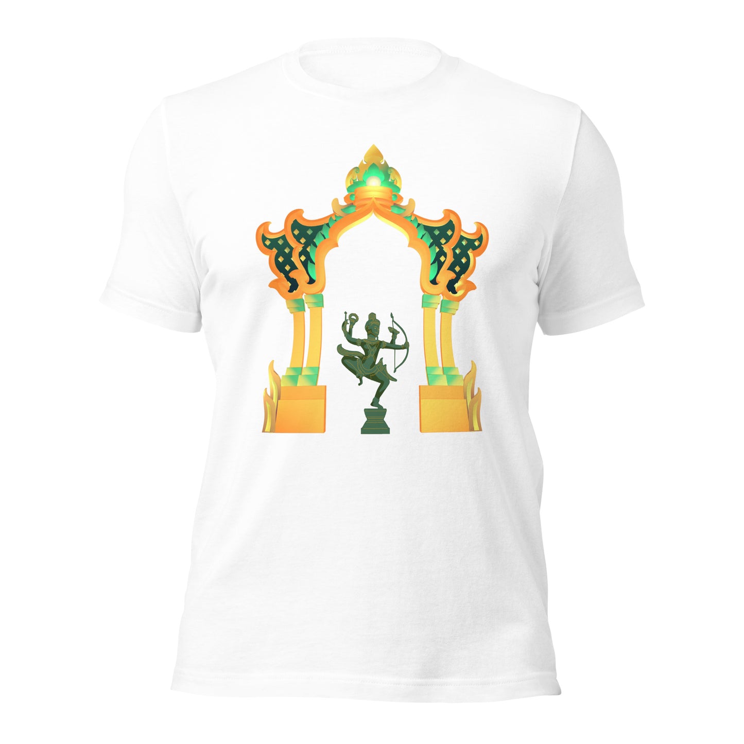 Cambodia Royal Archway Heritage Khmer Art T Shirt Graphic Tee by Passport Outfitters