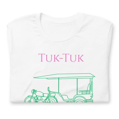 Tuk-Tuk Travel Tee – Pink & Emerald Green Edition by Passport Outfitters