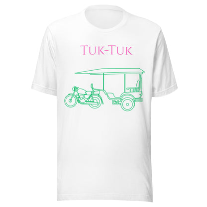 Tuk-Tuk Travel Tee – Pink & Emerald Green Edition by Passport Outfitters