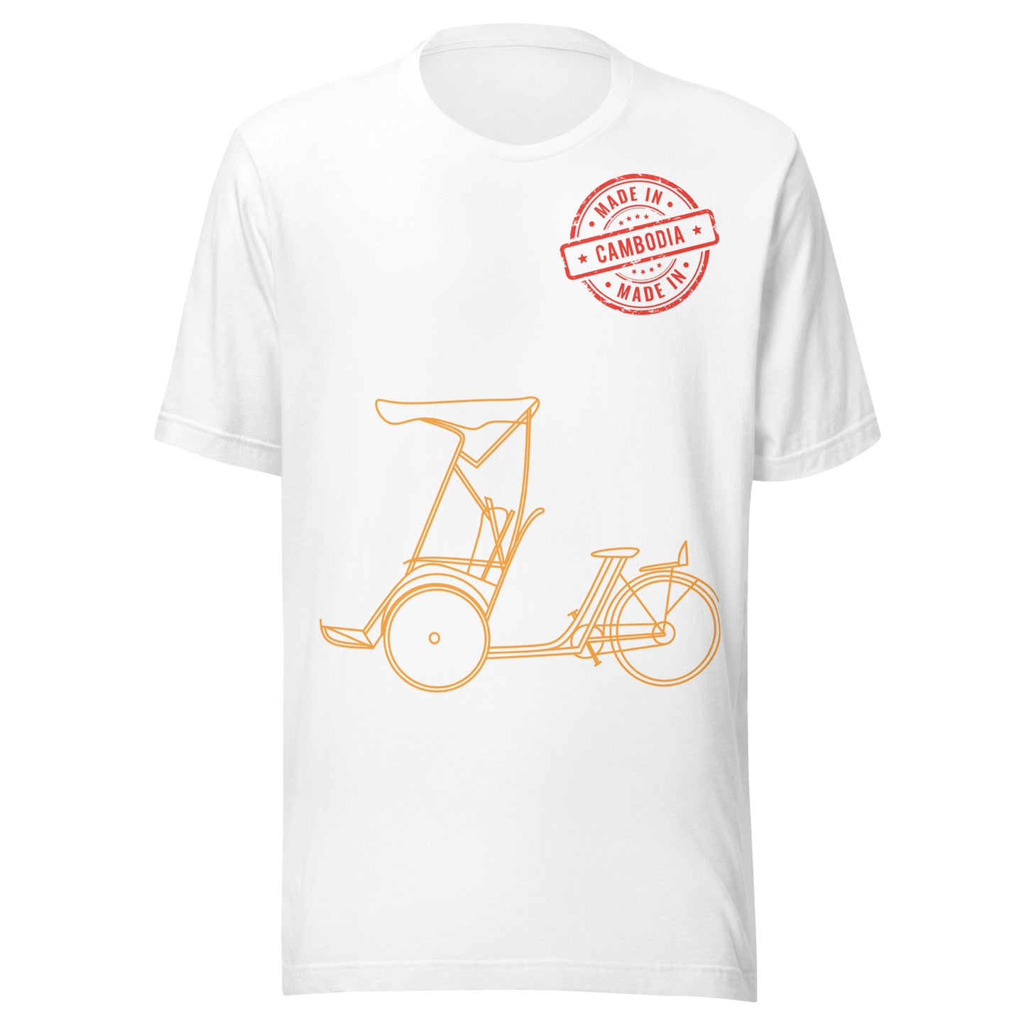 Cambodia Traditional Cyclo Pedicab Graphic T-Shirt | ASEAN Travel Series (Edition II) by Passport Outfitters