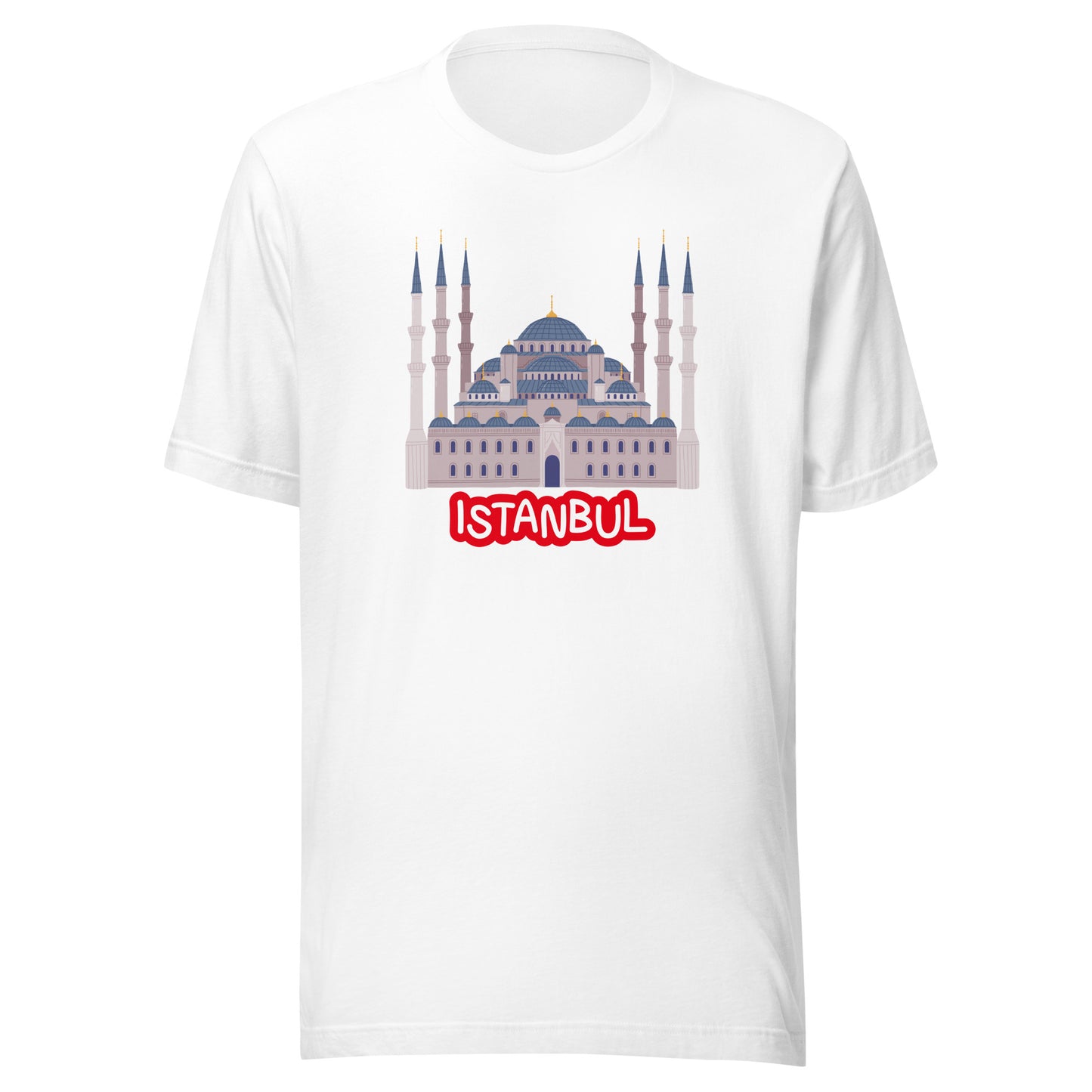 Istanbul Blue Mosque Graphic T-Shirt | Turkey Travel & Architecture Tee by Passport Outfitters