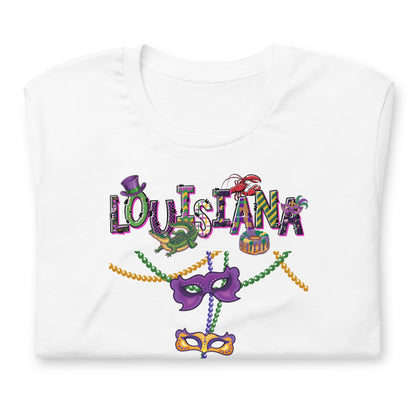 Louisiana Mardi Gras Unisex t-shirt by Passport Outfitters