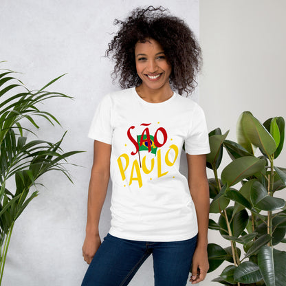 São Paulo Brasil T-Shirt | Brazilian Flag Travel Graphic Tee by Passport Outfitters