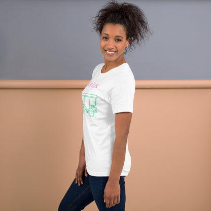 Tuk-Tuk Travel Tee – Pink & Emerald Green Edition by Passport Outfitters