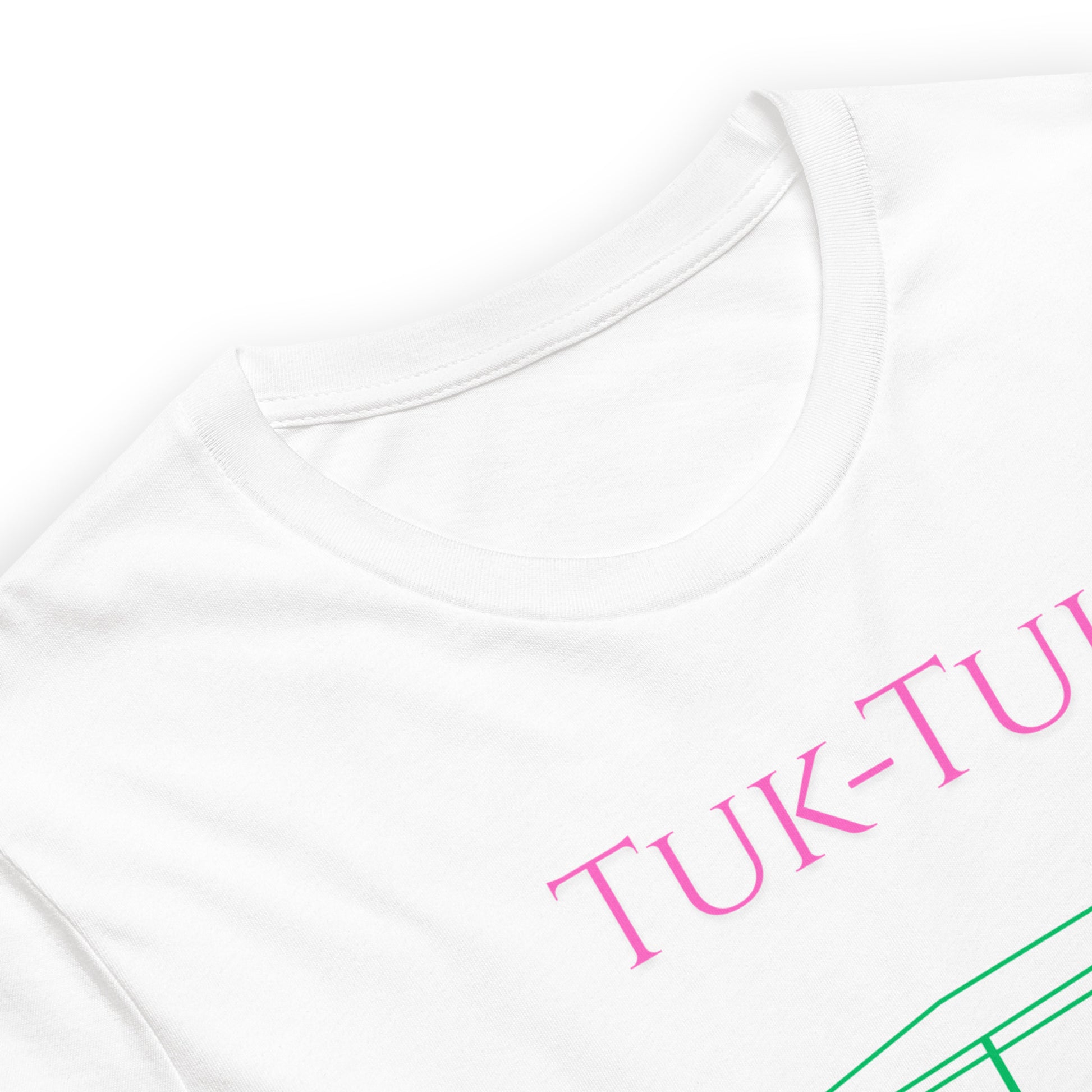 Tuk-Tuk Travel Tee – Pink & Emerald Green Edition by Passport Outfitters