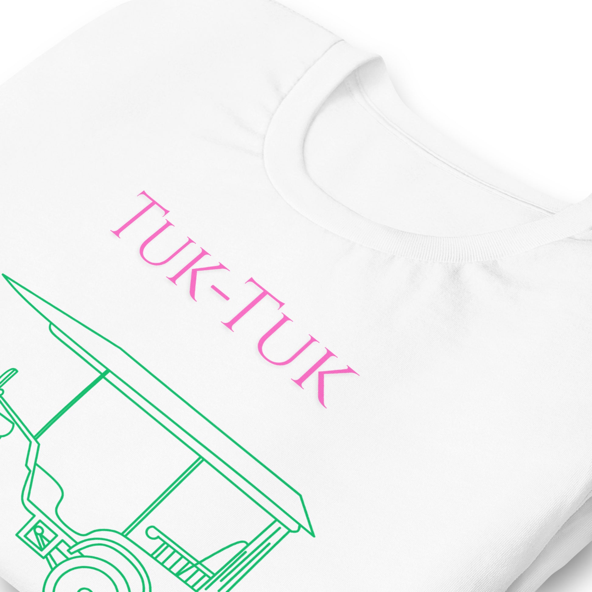 Tuk-Tuk Travel Tee – Pink & Emerald Green Edition by Passport Outfitters