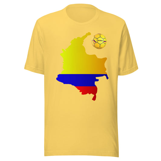 Colombia Futbol Fan Tee - Limited Edition Team Pride T-Shirt by Passport Outfitters