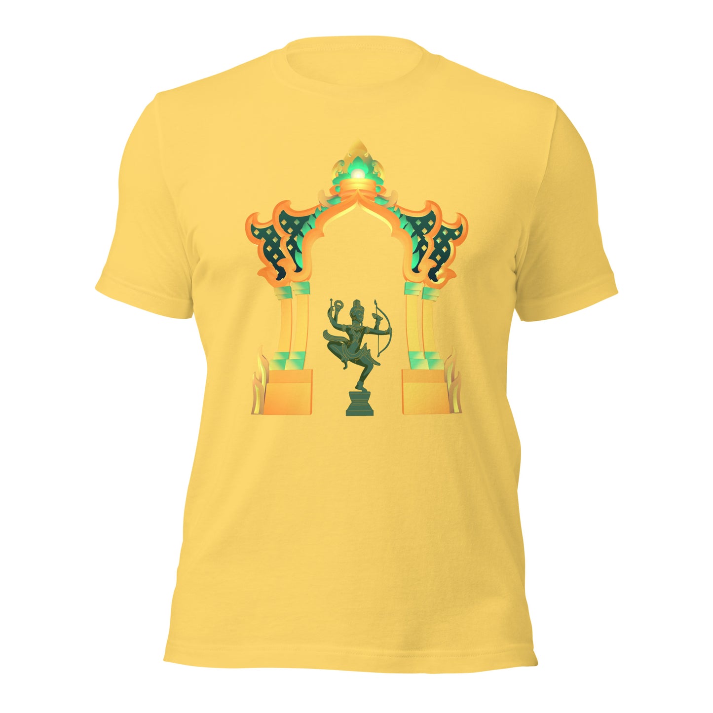 Cambodia Royal Archway Heritage Khmer Art T Shirt Graphic Tee by Passport Outfitters