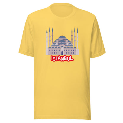 Istanbul Blue Mosque Graphic T-Shirt | Turkey Travel & Architecture Tee by Passport Outfitters