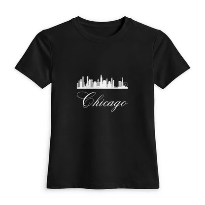 Women's Luxe Fitted Chicago Performance Workout Tee Stretchy Activewear Shirt by Passport Outfitters