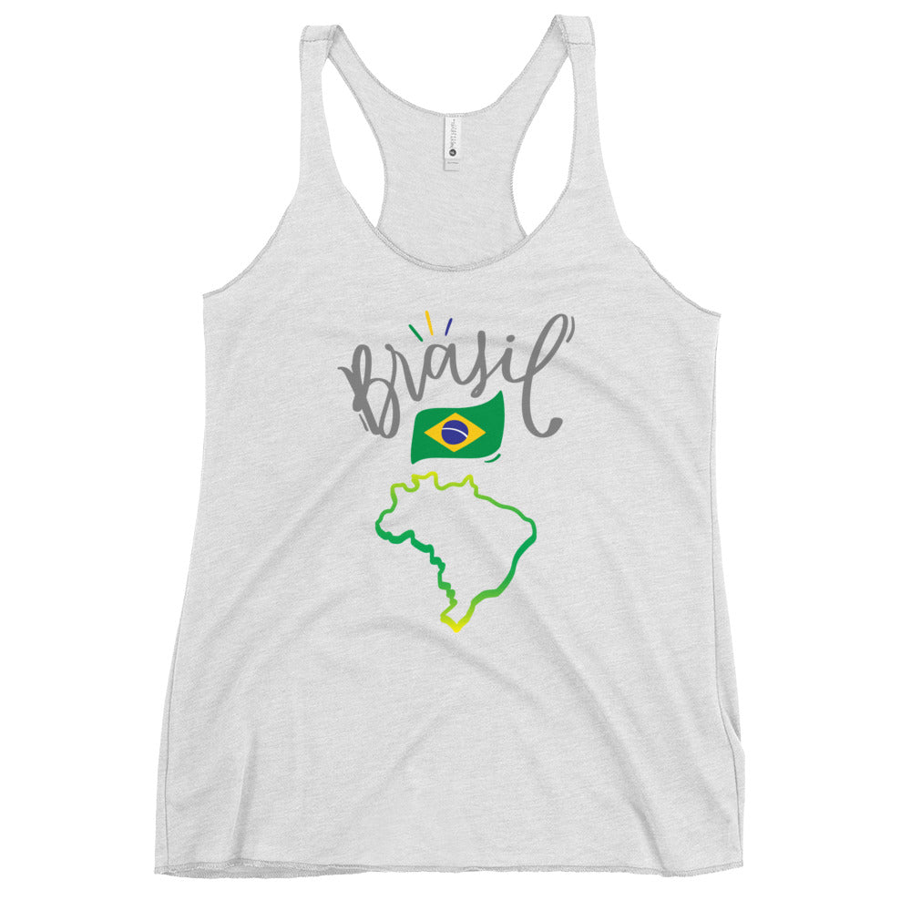 Womens Racerback Tank Top Soft Lightweight Tri Blend Raw Edge Seams by Passport Outfitters