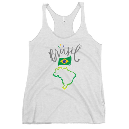 Womens Racerback Tank Top Soft Lightweight Tri Blend Raw Edge Seams by Passport Outfitters