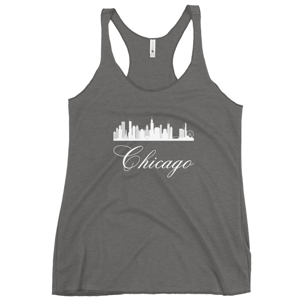 Chicago Women's Racerback Fitness Tank by Passport Outfitters