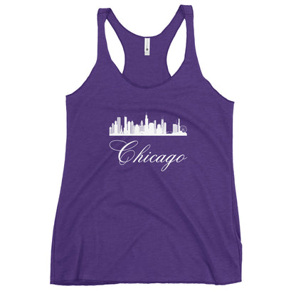 Chicago Women's Racerback Fitness Tank by Passport Outfitters