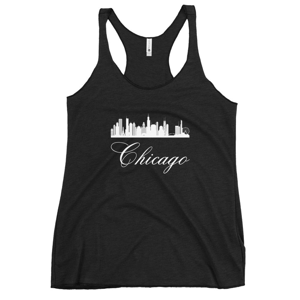 Chicago Women's Racerback Fitness Tank by Passport Outfitters