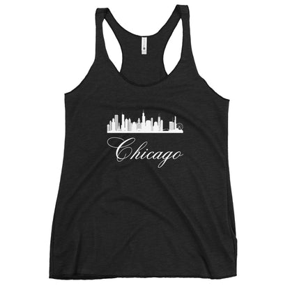 Chicago Women's Racerback Fitness Tank by Passport Outfitters