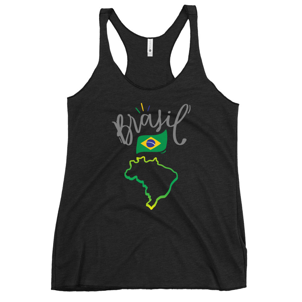 Womens Racerback Tank Top Soft Lightweight Tri Blend Raw Edge Seams by Passport Outfitters