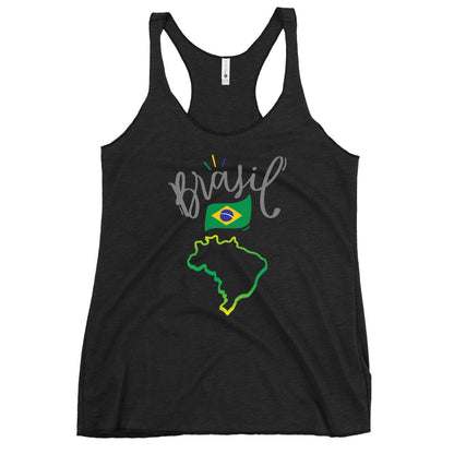 Womens Racerback Tank Top Soft Lightweight Tri Blend Raw Edge Seams by Passport Outfitters