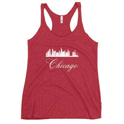 Chicago Women's Racerback Fitness Tank by Passport Outfitters