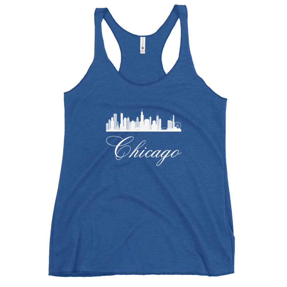 Chicago Women's Racerback Fitness Tank by Passport Outfitters