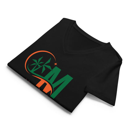 Miami City Skyline Women’s relaxed v-neck t-shirt by Passport Outfitters