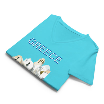 Greece Series Women’s relaxed v-neck t-shirt by Passport Outfitters